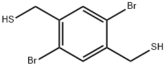 4-Benzenedimethanethiol, 2,5-dibromo- Structure