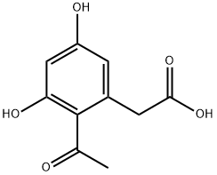2-Acetyl-3,5-dihydroxyphenylacetic acid Structure