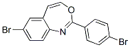 7-브로모-2-(p-브로모페닐)-3,1-벤족사제핀 구조식 이미지