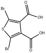 2,5-DibroMothiophene-3,4-dicarboxylic acid 구조식 이미지