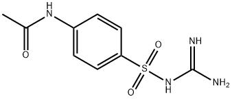 N-[4-[[(aminoiminomethyl)amino]sulphonyl]phenyl]acetamide  Structure