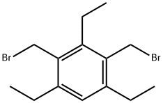 2,4-BIS-(BROMOMETHYL)-1,3,5-TRIETHYLBENZENE Structure