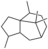 옥타하이드로-1,4,9,9-테트라메틸-1H-3A,7-메타노아줄렌 구조식 이미지