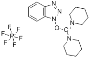(Benzotriazol-1-yloxy)dipiperidinocarbenium hexafluorophosphate 구조식 이미지