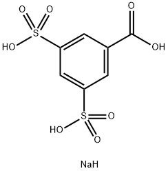 Disodium hydrogen 3,5-disulphonatobenzoate 구조식 이미지