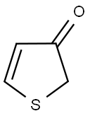 티오펜-3(2H)-온 구조식 이미지