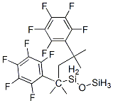 1,1,3,3-테트라메틸-1,3-비스(펜타플루오로페닐)프로판디실록산 구조식 이미지