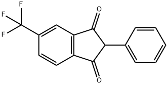 2-Phenyl-5-(trifluoromethyl)-1H-indene-1,3(2H)-dione 구조식 이미지