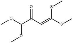 1,1-DIMETHOXY-4,4-BIS(METHYLTHIO)BUT-3-EN-2-ONE 구조식 이미지