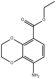8-Amino-2,3-dihydrobenzo[1,4]dioxine-5-carboxylic acid ethyl ester 구조식 이미지