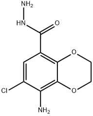 8-AMINO-7-CHLORO-2,3-DIHYDROBENZO[B][1,4]DIOXINE-5-CARBOHYDRAZIDE Structure