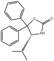 (R)-(+)-4-ISOPROPYL-5,5-DIPHENYL-2-OXAZOLIDINONE Structure