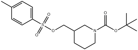 tert-butyl 3-((p-tolylsulfonyloxy)Methyl)piperidine-1-carboxylate 구조식 이미지