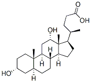 (3a,5a,12a)-3,12-dihydroxy-Cholan-24-oic acid 구조식 이미지