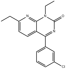 4-(3-CHLOROPHENYL)-1,7-DIETHYLPYRIDO[2,3-D]PYRIMIDIN-2(1H)-ONE 구조식 이미지