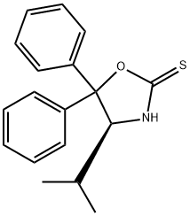 (S)-4-ISOPROPYL-5,5-DIPHENYLOXAZOLIDINE-2-THIONE 구조식 이미지