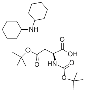 4-tert-Butyl N-[(tert-butoxy)carbonyl]-L-aspartate dicyclohexylamine salt 구조식 이미지