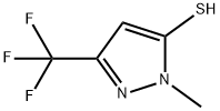 2-Methyl-5-trifluoromethyl-2H-pyrazole-3-thiol 구조식 이미지
