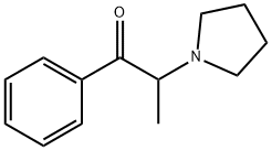 α-Pyrrolidinopropiophenone 구조식 이미지