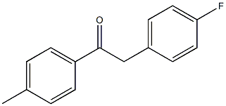 2-(4-플루오로페닐)-1-p-톨릴-에타논 구조식 이미지