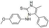 2H-Imidazole-2-thione, 1,3-dihydro-1-[(4-methoxyphenyl)amino]-4-methyl-5-phenyl- 구조식 이미지