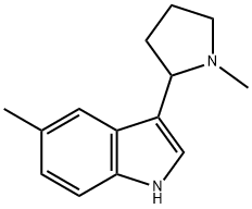 5-Methyl-3-(1-methyl-2-pyrrolidinyl)-1H-indole Structure