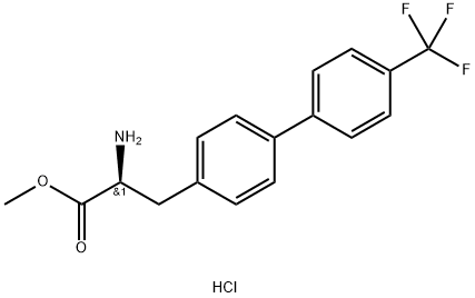 2-Amino-3-(4''-(Trifluoromethyl)Biphenyl-4-Yl)Propanoate Hydrochloride Structure
