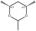 2,4,6-트리메틸-1,3-디옥산 구조식 이미지