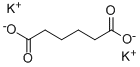 DIPOTASSIUM ADIPATE Structure