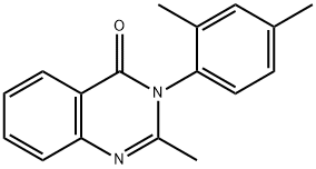 2-Methyl-3-(2,4-dimethylphenyl)quinazolin-4(3H)-one Structure