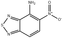 2,1,3-벤조티아디아졸-4-아민,5-니트로- 구조식 이미지