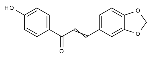 4'-HYDROXY-3,4-METHYLENEDIOXYCHALCONE Structure