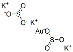 gold(1+) tripotassium disulphite Structure