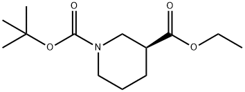 1,3-피페리딘디카르복실산,1-(1,1-디메틸에틸)3-에틸에스테르,(3S)-(9CI) 구조식 이미지