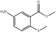 벤조산,5-아미노-2-(메틸티오)-,메틸에스테르(9Cl) 구조식 이미지