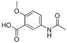 Benzoic acid, 5-(acetylamino)-2-methoxy- (9CI) Structure