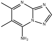 [1,2,4]트리아졸로[1,5-a]피리미딘-7-아민,5,6-디메틸- 구조식 이미지