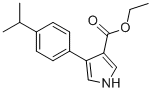 4-[4-(1-메틸에틸)페닐]-1H-피롤-3-카르복실산에틸에스테르 구조식 이미지