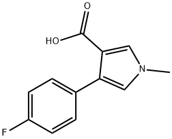 4-(4-FLUOROPHENYL)-1-METHYL-1H-PYRROLE-3-CARBOXYLIC ACID Structure