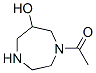 1H-1,4-Diazepin-6-ol, 1-acetylhexahydro- (9CI) 구조식 이미지