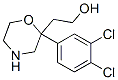 2-[2-(3,4-Dichlorophenyl)morpholin-2-yl]ethanol Structure