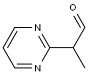 2-피리미딘아세트알데히드,알파-메틸-(9CI) 구조식 이미지
