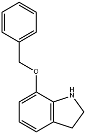 7-Benzyloxyindoline 구조식 이미지
