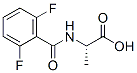 알라닌,N-(2,6-디플루오로벤조일)- 구조식 이미지