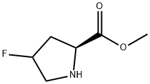 L-Proline, 4-fluoro-, methyl ester (9CI) Structure