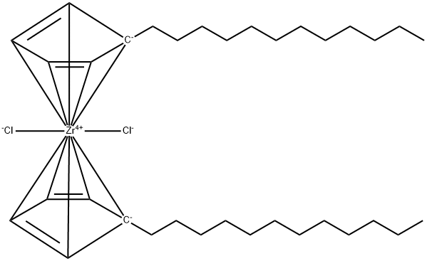 BIS(DODECYLCYCLOPENTADIENYL)ZIRCONIUM(IV) DICHLORIDE 구조식 이미지