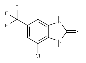 4-CHLORO-6-TRIFLUOROMETHYLBENZIMIDAZOLONE Structure