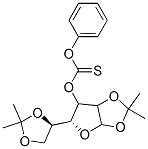 [(3R,4S)-3-[(4R)-2,2-dimethyl-1,3-dioxolan-4-yl]-7,7-dimethyl-2,6,8-tr ioxabicyclo[3.3.0]oct-4-yl]oxy-phenoxy-methanethione Structure