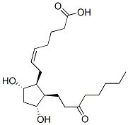 (Z)-7-[(1S,2R,3R,5S)-3,5-dihydroxy-2-(3-oxooctyl)cyclopentyl]hept-5-enoic acid 구조식 이미지