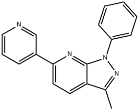 3-methyl-1-phenyl-6-pyridin-3-yl-1H-pyrazolo[3,4-b]pyridine 구조식 이미지